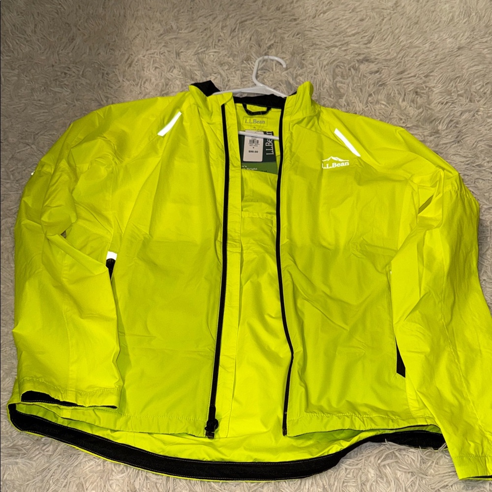L.L. Bean Bright Yellow Windbreaker
